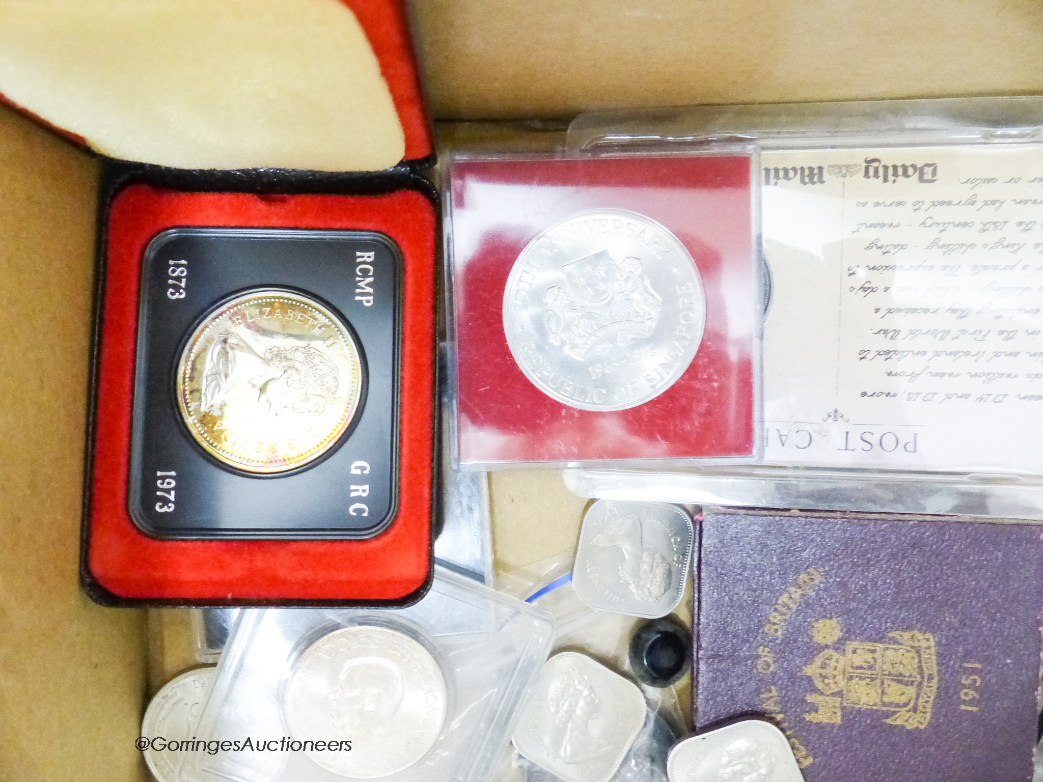 A quantity of assorted coins